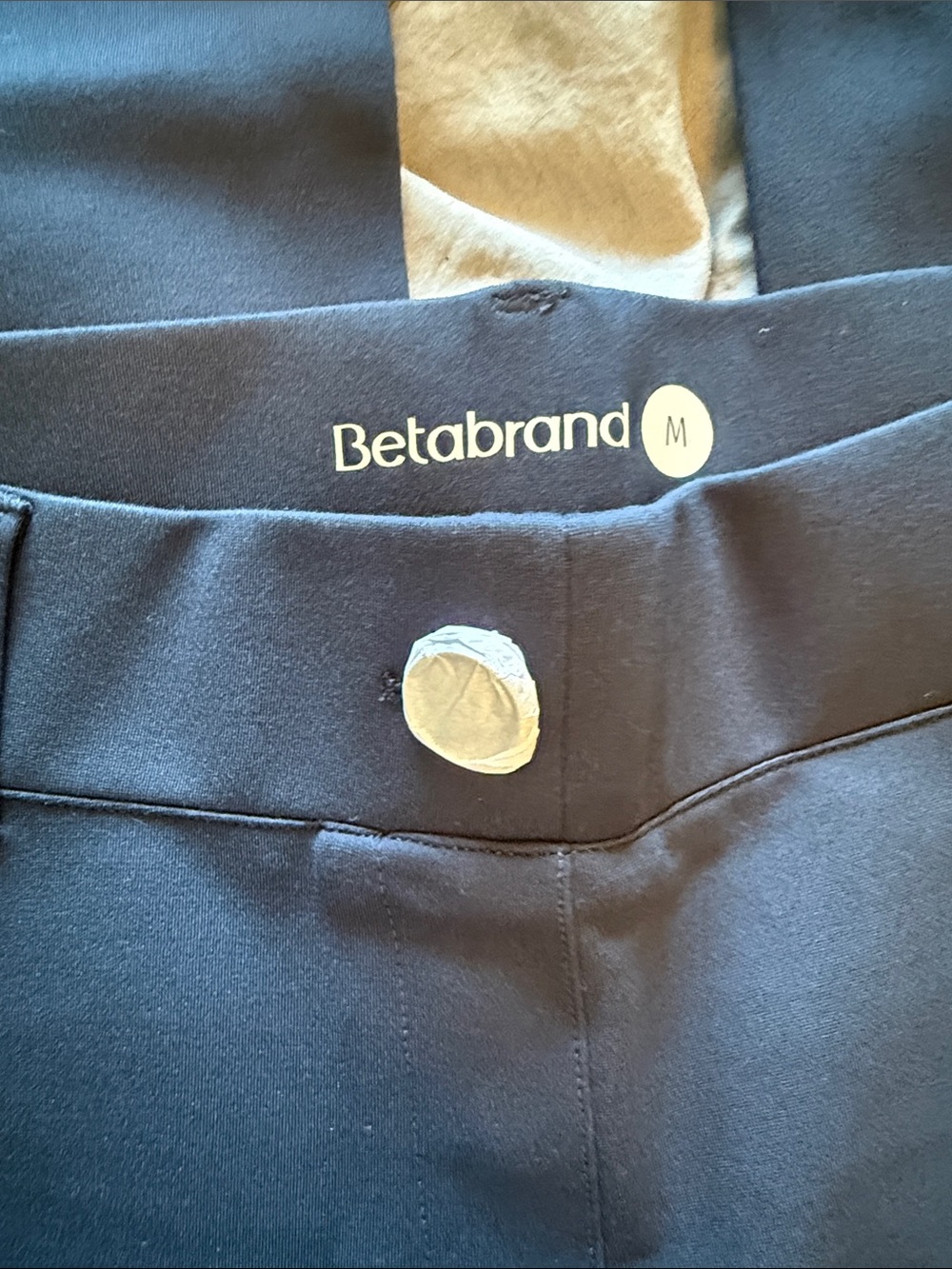 New Betabrand Navy Stretch Dress Pants - Medium - Picture 2 of 3